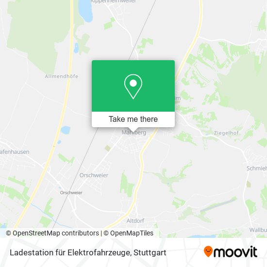 Ladestation für Elektrofahrzeuge map