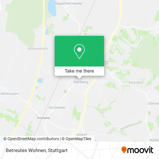 Карта Betreutes Wohnen