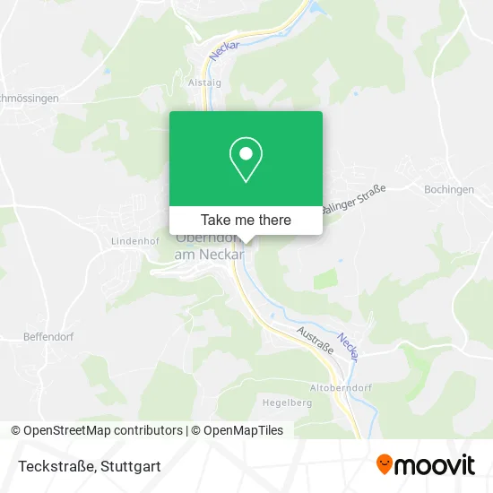 Карта Teckstraße