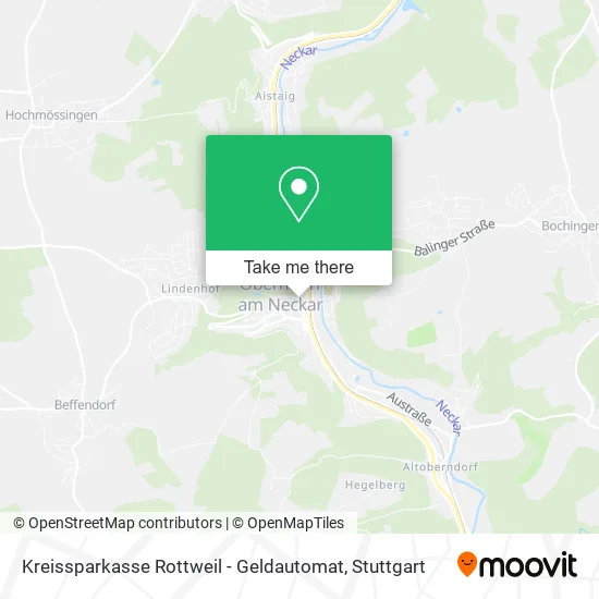 Карта Kreissparkasse Rottweil - Geldautomat
