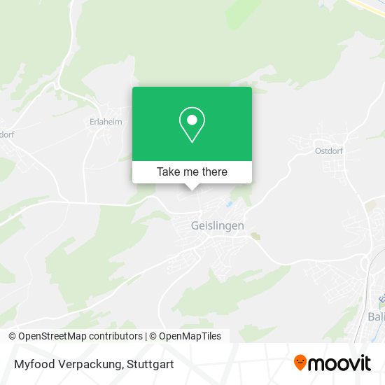 Карта Myfood Verpackung