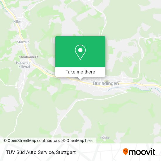 TÜV Süd Auto Service map