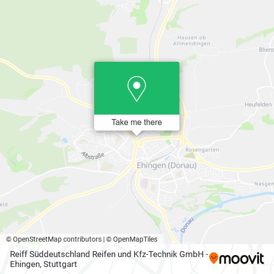 Reiff Süddeutschland Reifen und Kfz-Technik GmbH - Ehingen map