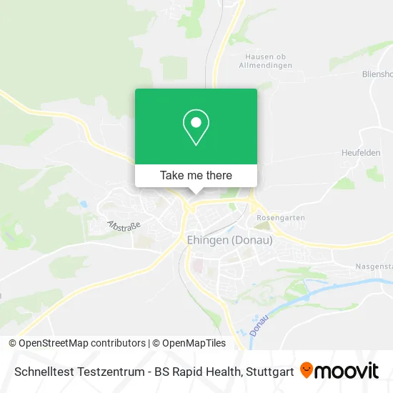 Карта Schnelltest Testzentrum - BS Rapid Health