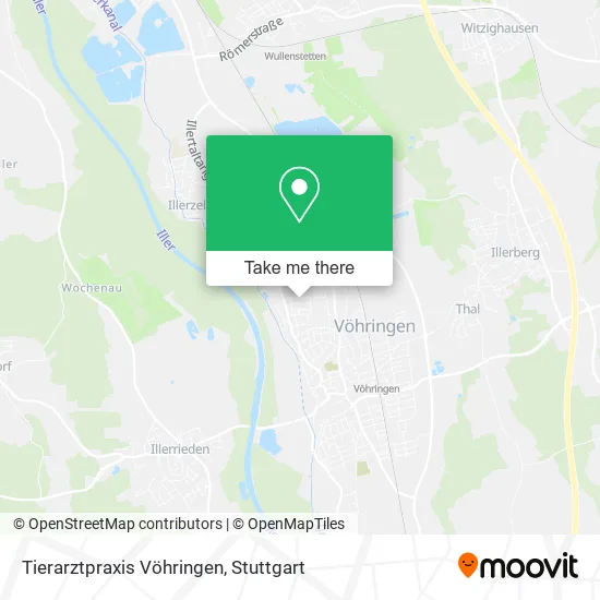 Карта Tierarztpraxis Vöhringen