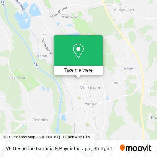 V8 Gesundheitsstudio & Physiotherapie map