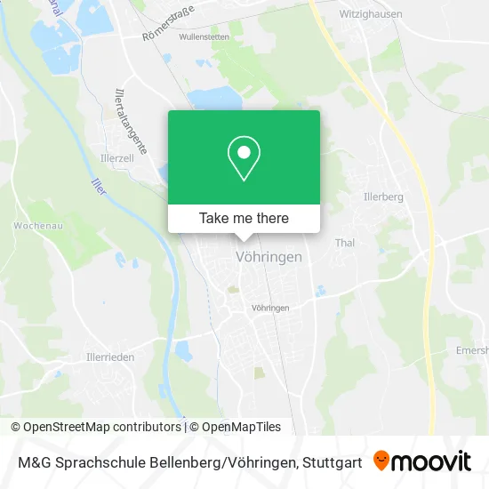 Карта M&G Sprachschule Bellenberg / Vöhringen