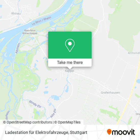 Карта Ladestation für Elektrofahrzeuge