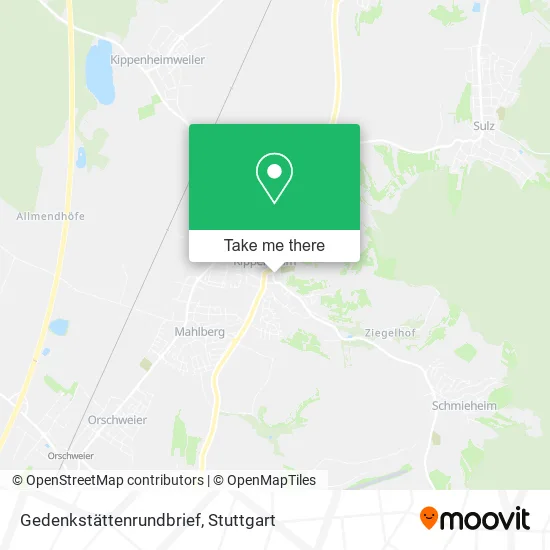 Карта Gedenkstättenrundbrief