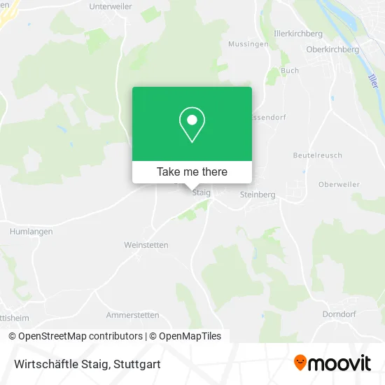 Карта Wirtschäftle Staig