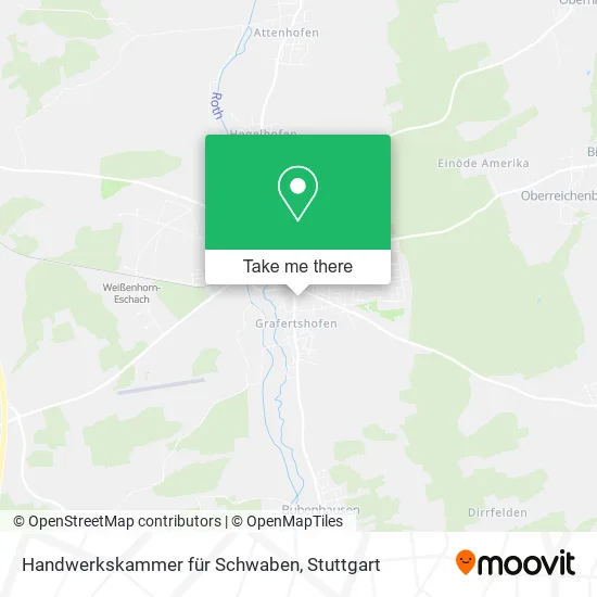 Карта Handwerkskammer für Schwaben
