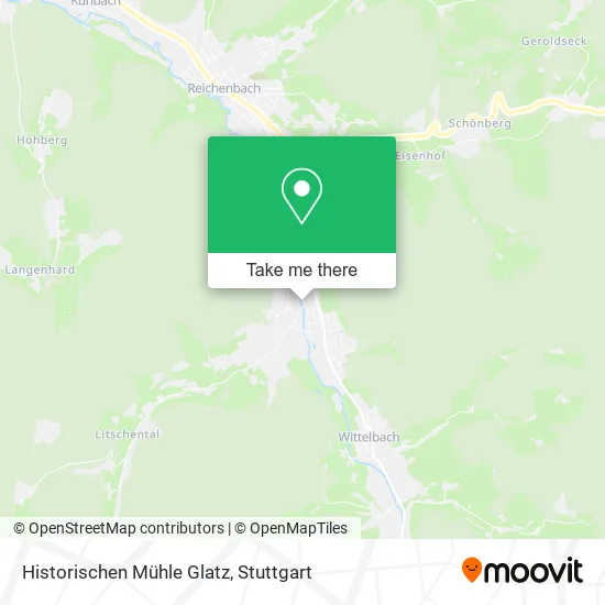 Карта Historischen Mühle Glatz