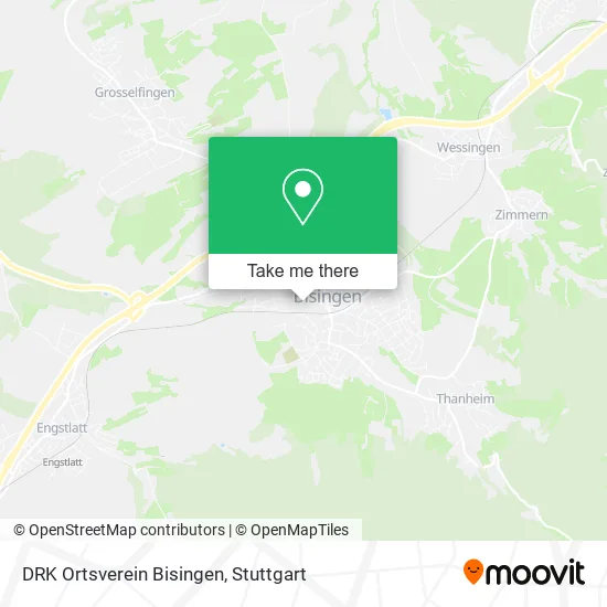 Карта DRK Ortsverein Bisingen