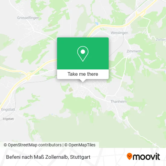 Карта Befeni nach Maß Zollernalb