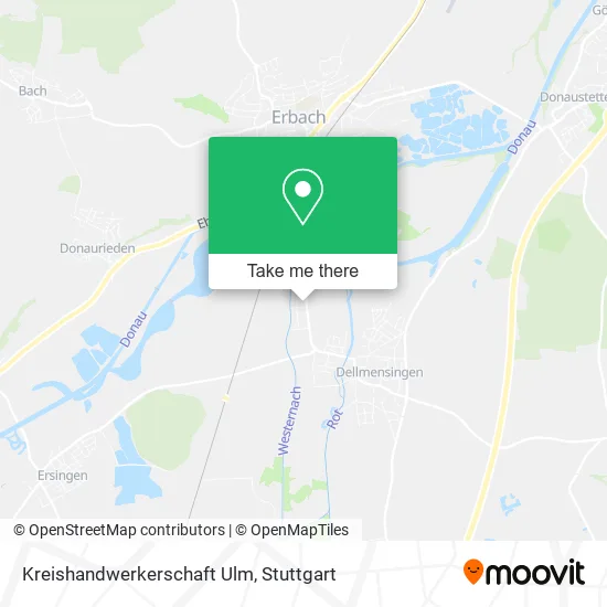 Карта Kreishandwerkerschaft Ulm