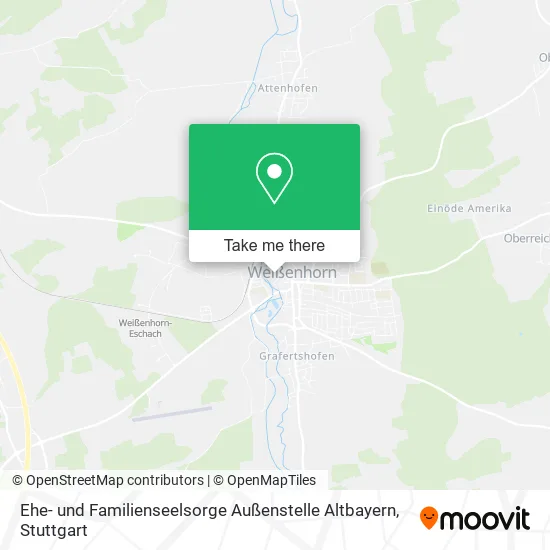 Карта Ehe- und Familienseelsorge Außenstelle Altbayern