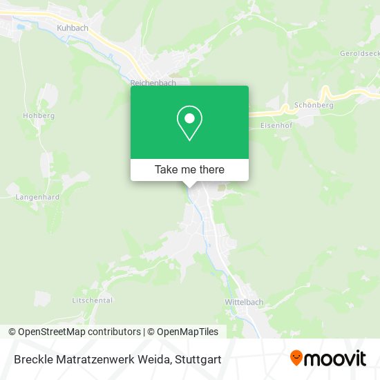 Карта Breckle Matratzenwerk Weida