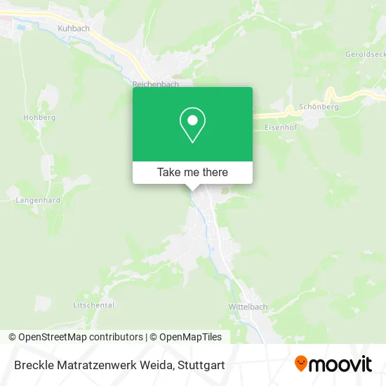 Карта Breckle Matratzenwerk Weida