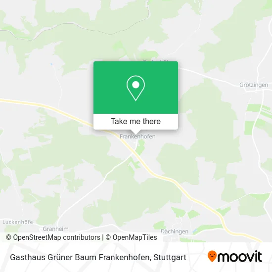 Карта Gasthaus Grüner Baum Frankenhofen