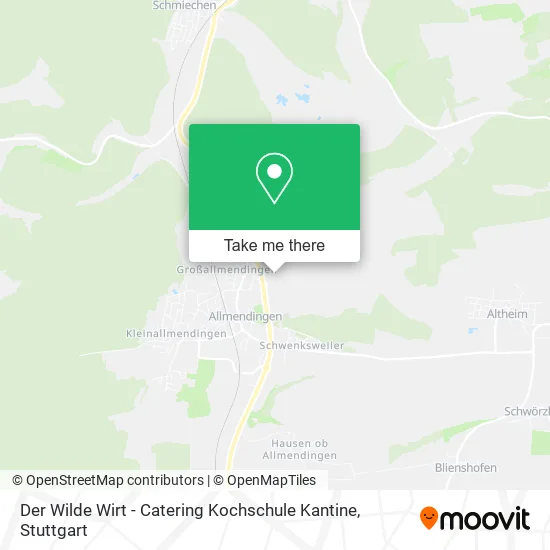 Карта Der Wilde Wirt - Catering Kochschule Kantine