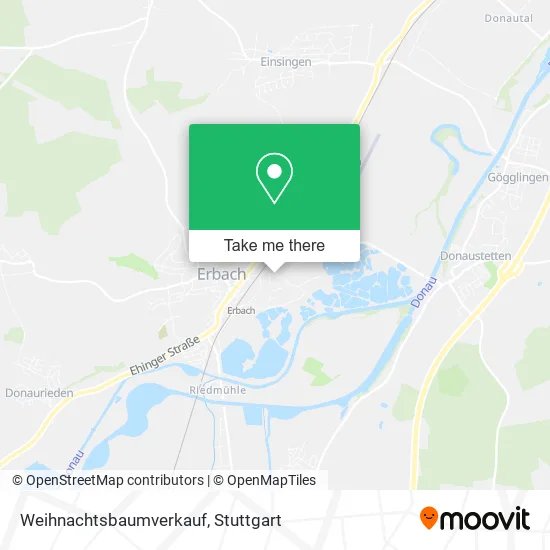 Карта Weihnachtsbaumverkauf