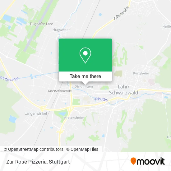 Карта Zur Rose Pizzeria