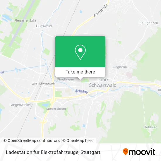 Карта Ladestation für Elektrofahrzeuge