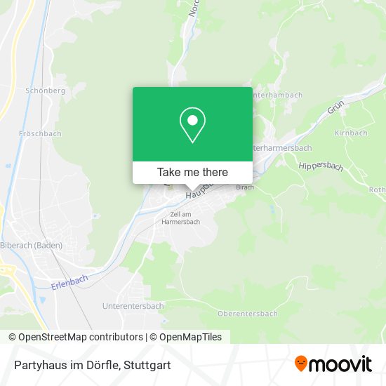 Partyhaus im Dörfle map
