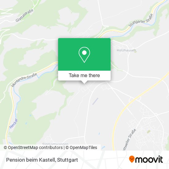 Pension beim Kastell map