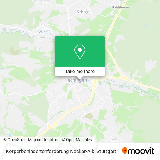 Körperbehindertenförderung Neckar-Alb map