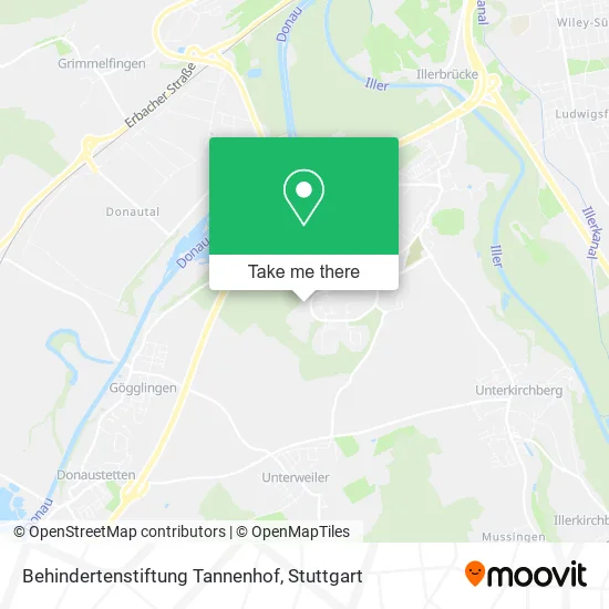 Карта Behindertenstiftung Tannenhof