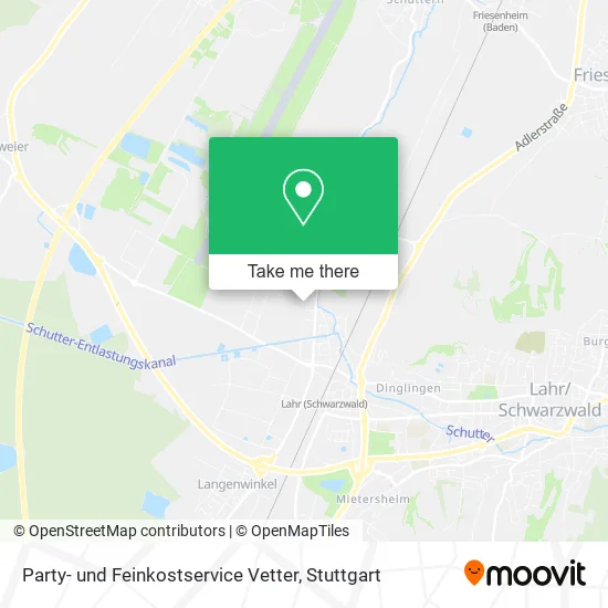 Карта Party- und Feinkostservice Vetter