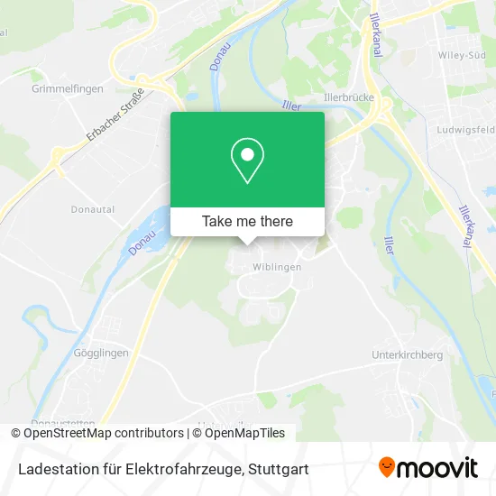 Карта Ladestation für Elektrofahrzeuge