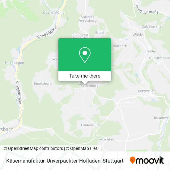 Карта Käsemanufaktur, Unverpackter Hofladen