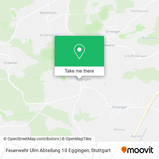 Feuerwehr Ulm Abteilung 10 Eggingen map