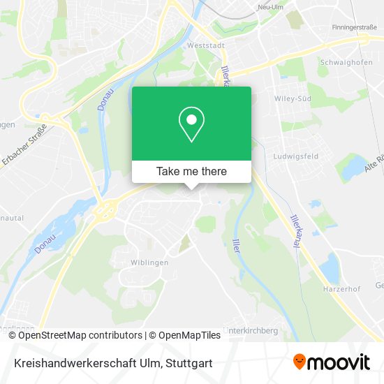 Карта Kreishandwerkerschaft Ulm