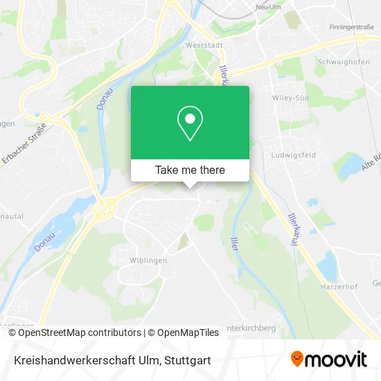 Карта Kreishandwerkerschaft Ulm
