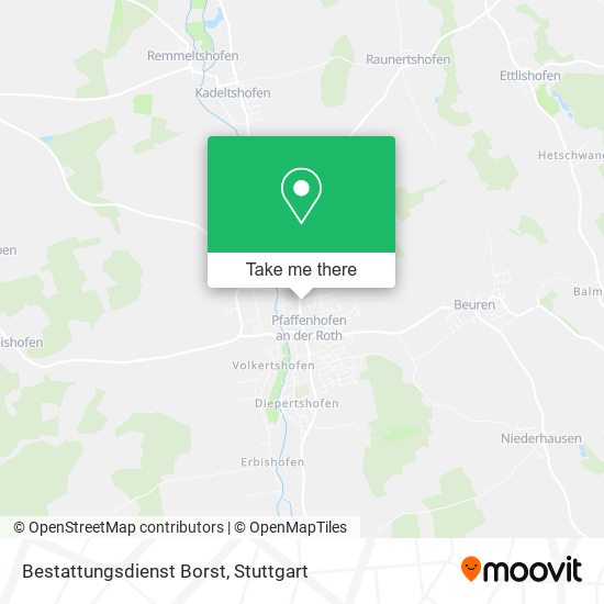 Bestattungsdienst Borst map