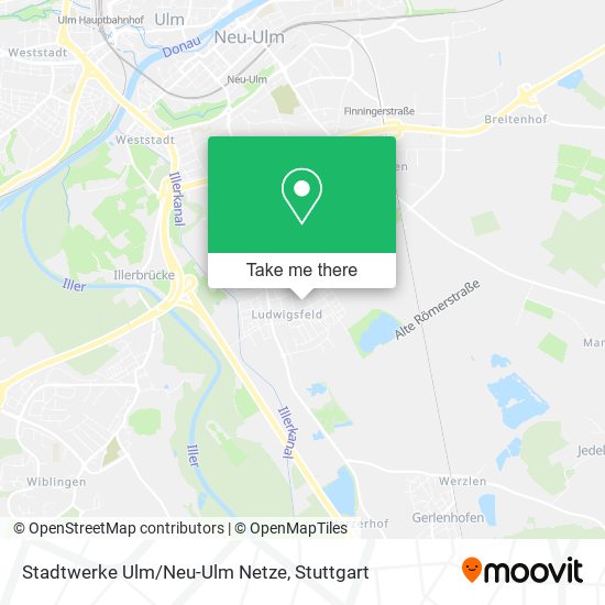 Stadtwerke Ulm/Neu-Ulm Netze map