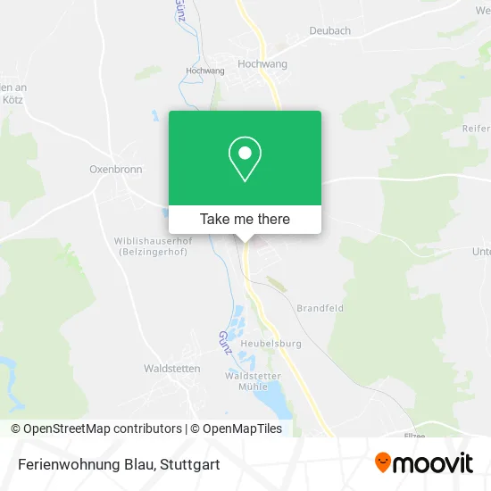 Карта Ferienwohnung Blau