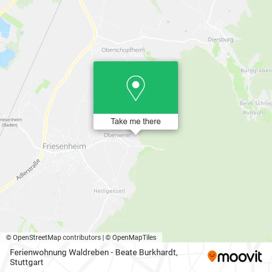 Карта Ferienwohnung Waldreben - Beate Burkhardt