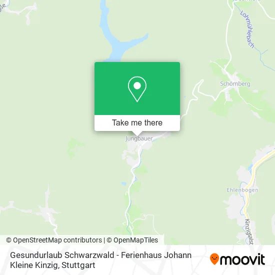 Карта Gesundurlaub Schwarzwald - Ferienhaus Johann Kleine Kinzig