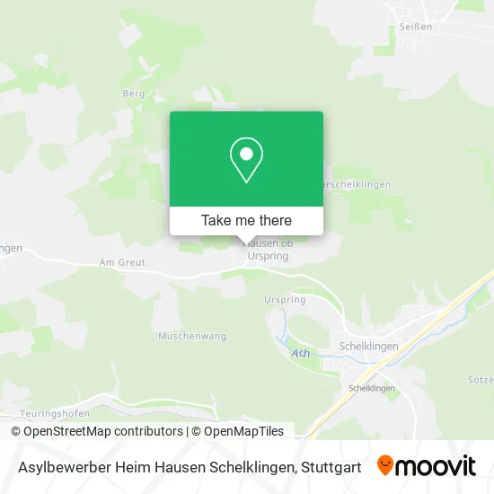 Карта Asylbewerber Heim Hausen Schelklingen