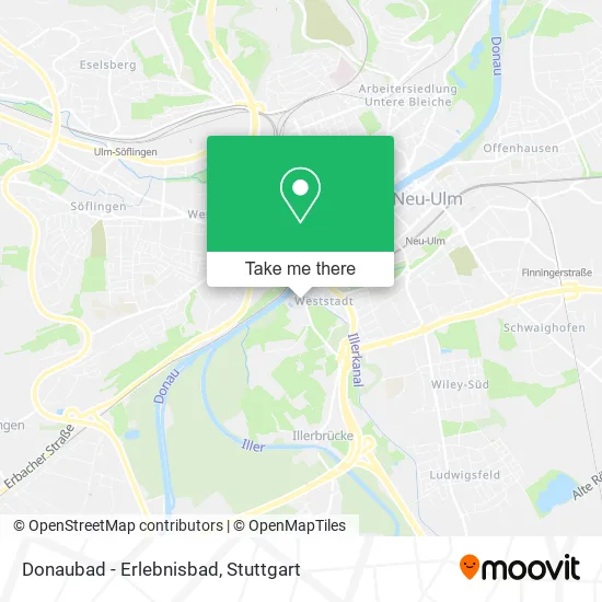 Карта Donaubad - Erlebnisbad