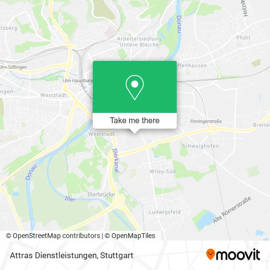 Карта Attras Dienstleistungen