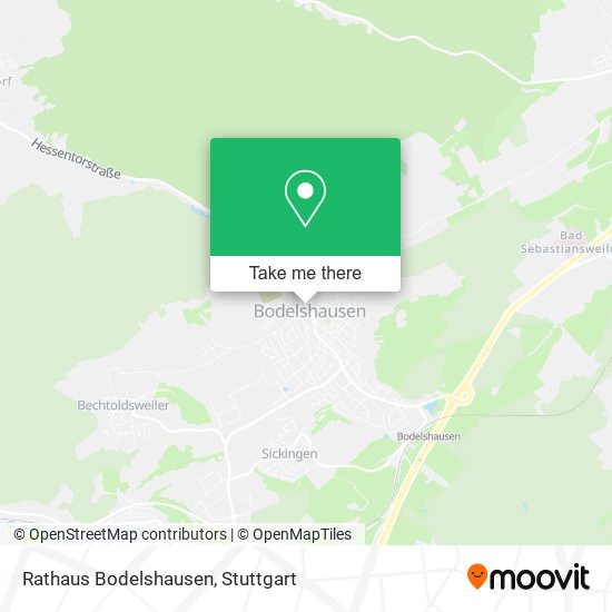 Rathaus Bodelshausen map