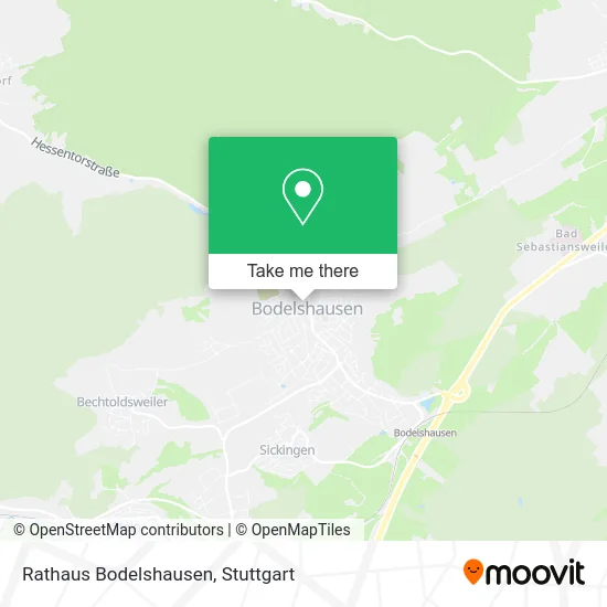 Rathaus Bodelshausen map