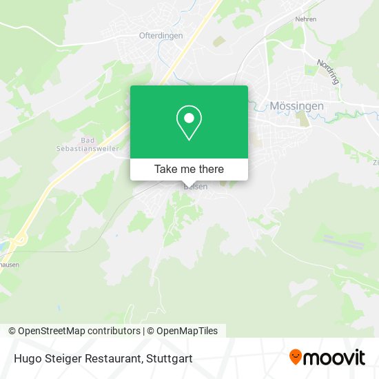Карта Hugo Steiger Restaurant