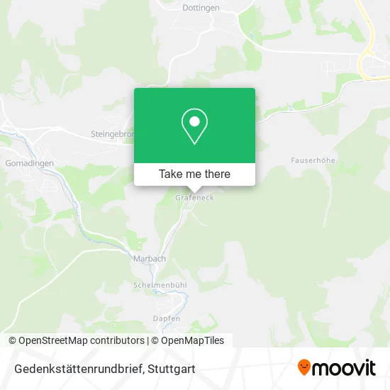 Карта Gedenkstättenrundbrief