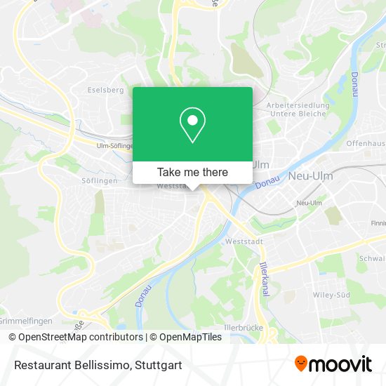 Restaurant Bellissimo map